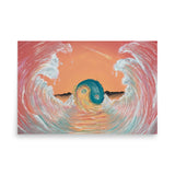 Oceans of Balance Sunset Art Poster Stella Lumina Collab