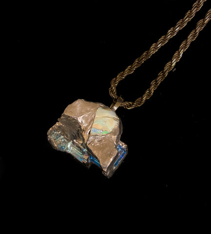 Opal Bismuth Pendant