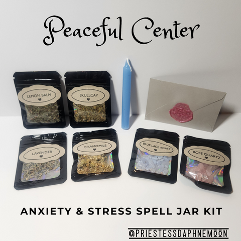 Peaceful Center Spell Bottle Kits