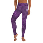 Purple Flower Mandala Yoga Leggings