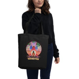 Lotus Pose (Red) Eco Tote Bag