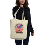 Lotus Pose (Red) Eco Tote Bag