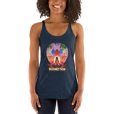 Lotus Pose (Red) Women's Racerback Tank