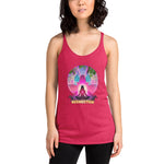 Lotus Pose (Pink) Women's Racerback Tank