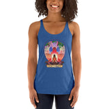 Lotus Pose (Red) Women's Racerback Tank