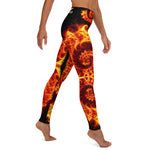 Fire Fractal Yoga / Performance Leggings
