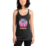 Lotus Pose (Pink) Women's Racerback Tank