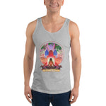 Lotus Pose (Red) Tank Top - Cotton, Unisex