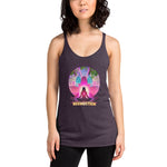 Lotus Pose (Pink) Women's Racerback Tank