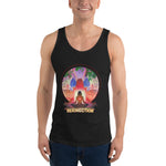 Lotus Pose (Red) Tank Top - Cotton, Unisex