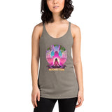 Lotus Pose (Pink) Women's Racerback Tank