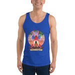 Lotus Pose (Red) Tank Top - Cotton, Unisex