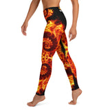 Fire Fractal Yoga / Performance Leggings