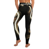 Golden Fractal Spiral Yoga / Performance Leggings