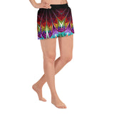 Black Light Peacock Short Shorts