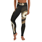 Golden Fractal Spiral Yoga / Performance Leggings