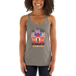 Lotus Pose (Red) Women's Racerback Tank