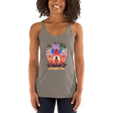 Lotus Pose (Red) Women's Racerback Tank