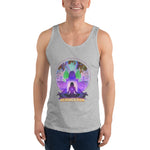 Lotus Pose (Purple) Tank Top - Cotton, Unisex