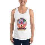 Lotus Pose (Red) Tank Top - Cotton, Unisex