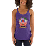 Lotus Pose (Red) Women's Racerback Tank