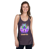 Lotus Pose (Purple) Women's Racerback Tank