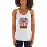 Lotus Pose (Red) Women's Racerback Tank