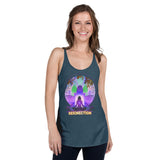 Lotus Pose (Purple) Women's Racerback Tank