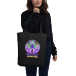 Lotus Pose (Purple) Eco Tote Bag