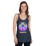 Lotus Pose (Purple) Women's Racerback Tank