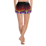 Black Light Peacock Short Shorts