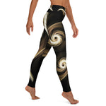 Golden Fractal Spiral Yoga / Performance Leggings