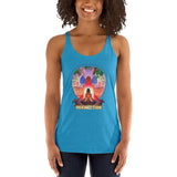 Lotus Pose (Red) Women's Racerback Tank