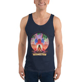 Lotus Pose (Red) Tank Top - Cotton, Unisex