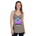 Lotus Pose (Purple) Women's Racerback Tank