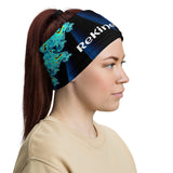Blue Fractal Spiral Buff / Mask / Neck Gaiter
