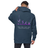 Kinections Yoga Silhouettes Zip Up Hoodie