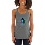 Mythica Logo (Blue) Women's Racerback Tank