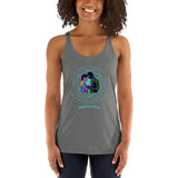 Mythica Logo (Blue) Women's Racerback Tank