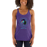 Mythica Logo (Blue) Women's Racerback Tank