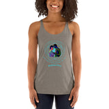 Mythica Logo (Blue) Women's Racerback Tank