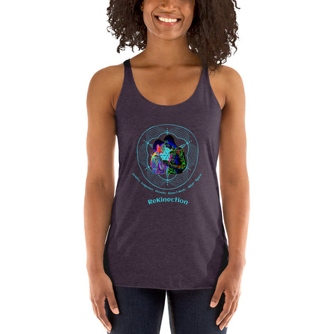 Mythica Logo (Blue) Women's Racerback Tank